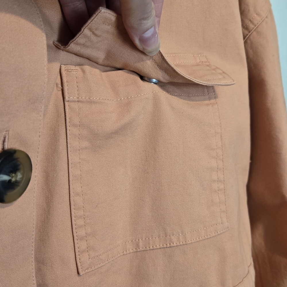 NEW Universal Thread Orange Utility Jacket Womens… - image 8